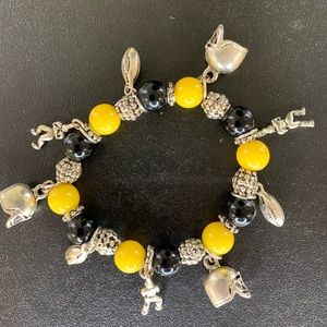 Football charm bracelet